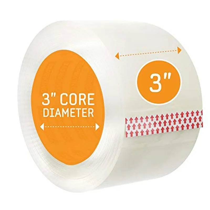 Tape King Clear Packing Tape 3 Inch Wide (2.7mil Thick) - 60 Yards Per Refill Roll (Pack of 6 Rolls) - Strong Sealing Adhesive Industrial Depot Tapes for Moving, Packaging, Shipping, Office & Storage — image 3