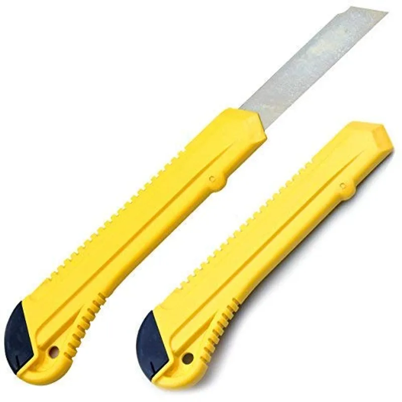 Tape King Utility Knife Set (12 Pack) | 18mm Wide Blade Box Cutter | Retractable Design, Compact And Versatile for Home, Crafts, Warehouse, Cartons, Cardboard, Office Supplies and Packaging — image 5