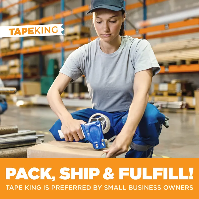 Tape King Packing Tape Rolls – Thick, Clear, Adhesive Strip Shipping Tapes - Box of 12, 60 Yards Heavy Duty Industrial Roll for Sealing Boxes, Moving & Shipping Packages – Office, Packaging — image 7