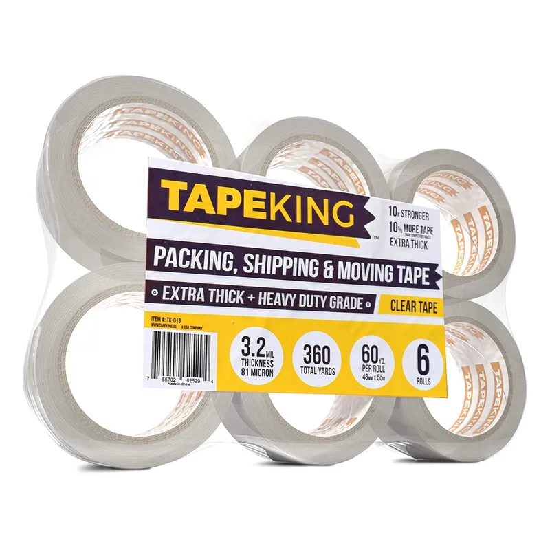 Tape King Clear Packing Tape Ultra Thick | 60 Yards Per Roll (6 Rolls) | 2 Inch Wide Heavy Duty Packing Tape 3.2mil Strong Adhesive for Moving Boxes, Shipping Cartons, Office Use, Sealing (360 Yards) — image 9