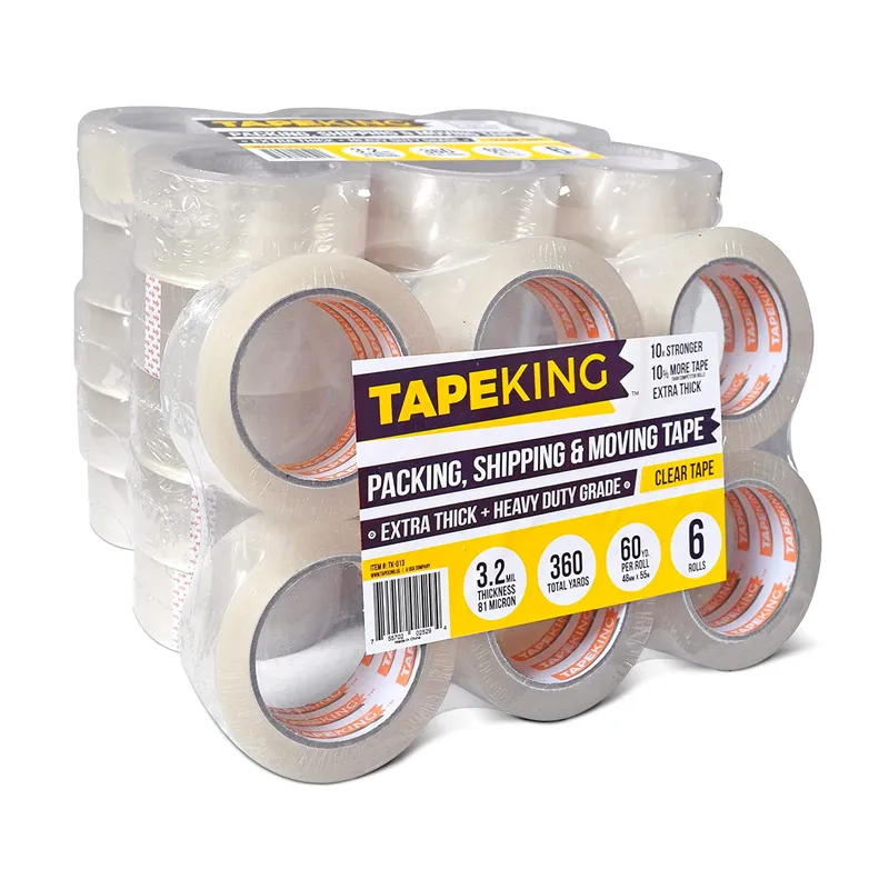 Tape King Clear Packing Tape Ultra Thick | 60 Yards Per Roll (36 Rolls) | 2 Inch Wide Heavy Duty Packing Tape 3.2mil Strong Adhesive for Moving Boxes, Shipping Cartons & Sealing (2160 Yards) — image 9